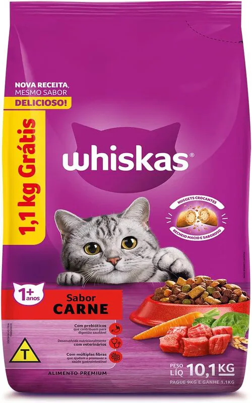 Ração Whiskas Gatos Adultos